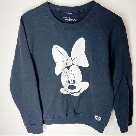 Neff Sweaters | Neff x Disney Minnie Mouse Crewneck Sweatshirt Size Small | Color: Black | Size: S | Boxedz's Closet
